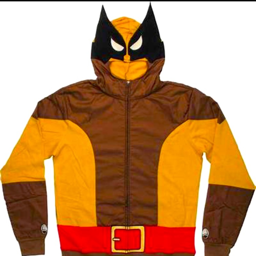 Marvel Masked Brown Licensed Costume Hoodie SXL 2X.  New